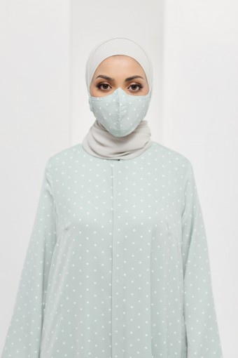 SORAYA MASK - MINT POLKA