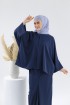 ANNA KURUNG- OXFORD BLUE