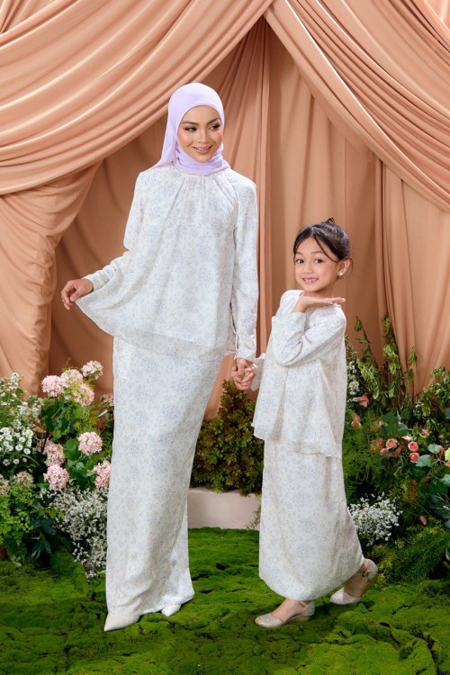 KURUNG LAURA SNOWY LILAC KIDS