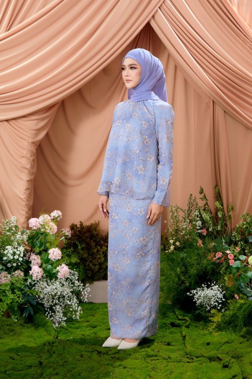 KURUNG LAURA HAZY BLUE