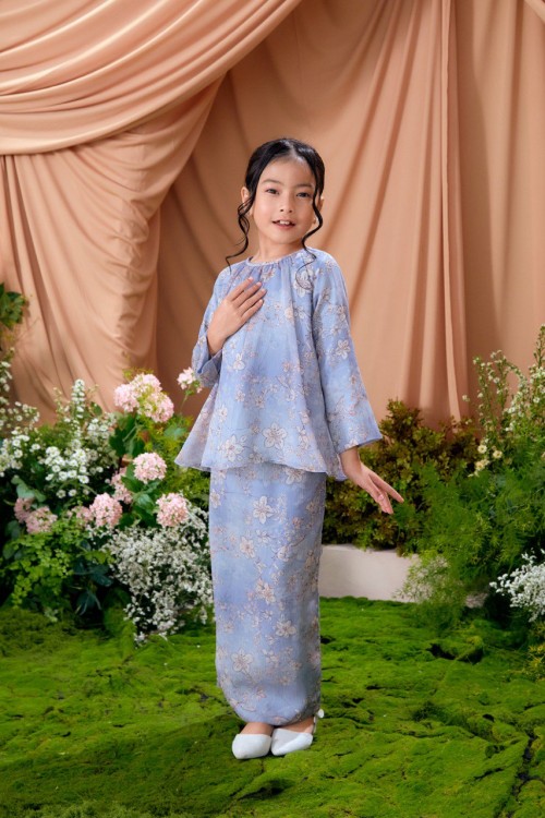 KURUNG LAURA HAZY BLUE KIDS