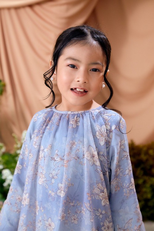 KURUNG LAURA HAZY BLUE KIDS