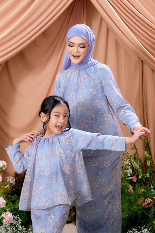KURUNG LAURA HAZY BLUE KIDS