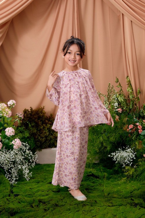 KURUNG LAURA LAVENDAR SPOT KID