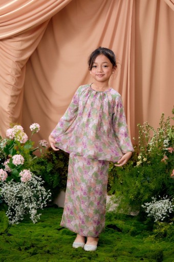 KURUNG LAURA OLIVE SPRING KIDS