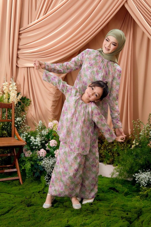 KURUNG LAURA OLIVE SPRING KIDS