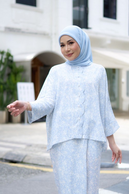 KURUNG DAHLIA BLUE PANSY