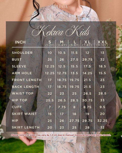 KURUNG KEKWA CARNATION PINK KID