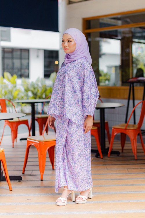 KURUNG DAHLIA SHEER LILAC (PRE ORDER)