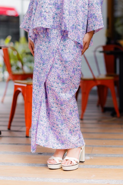 KURUNG DAHLIA SHEER LILAC (PRE ORDER)
