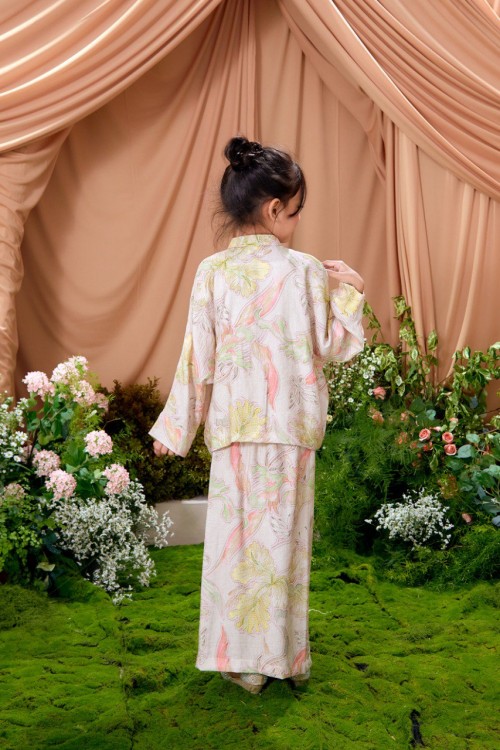 KURUNG ARIA ALMOND LIME KIDS