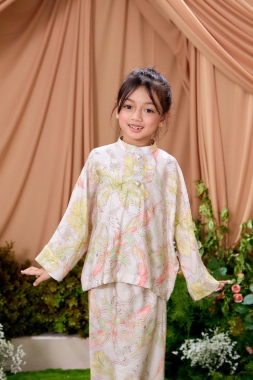 KURUNG ARIA ALMOND LIME KIDS