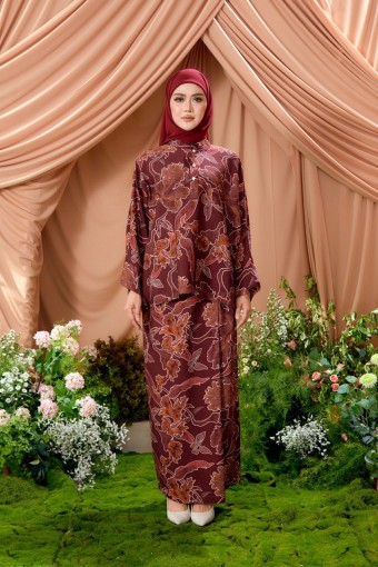 KURUNG ARIA PLUM RED