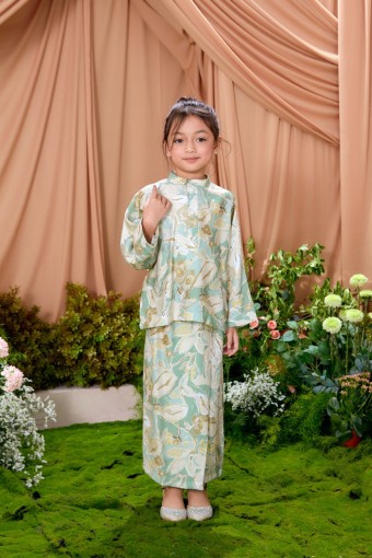 KURUNG ARIA LIME CREME KIDS