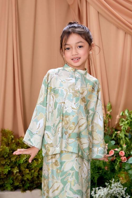 KURUNG ARIA LIME CREME KIDS