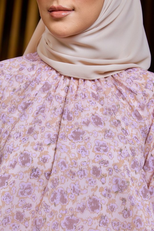 KURUNG LAURA LAVENDER SPOTS